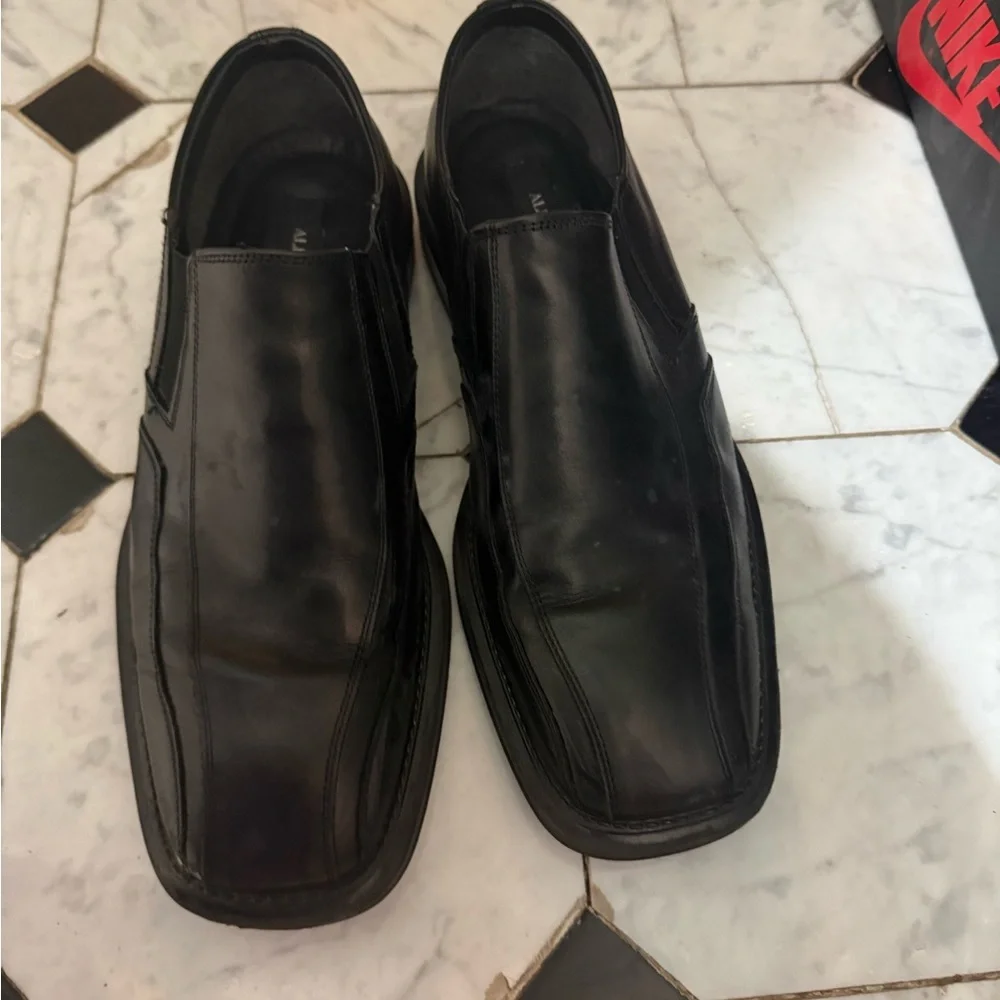 Alfani Men's Black Leather Loafers